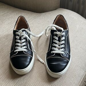 Christian Louboutin Black and White Sneakers - Size 41 - EUC